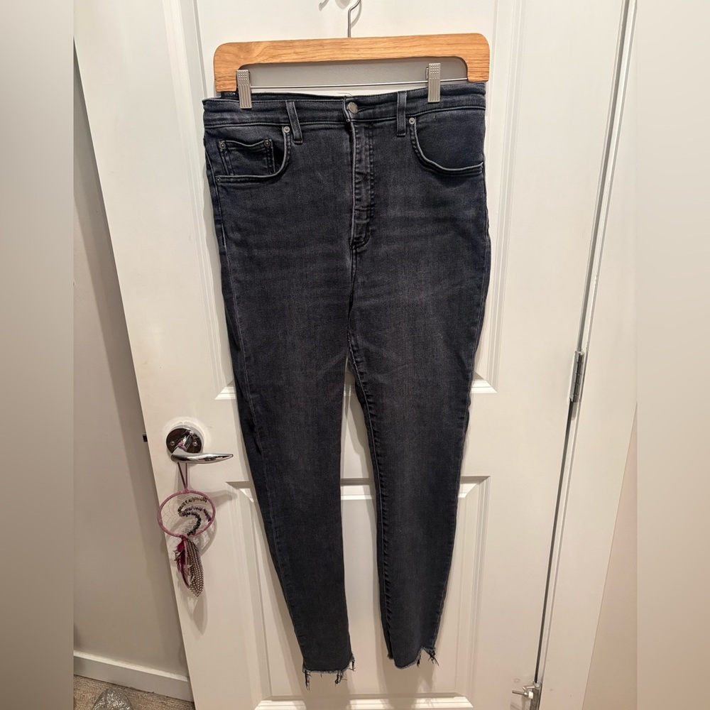 Denim Forum by Aritzia Dark Gray Skinny Jeans